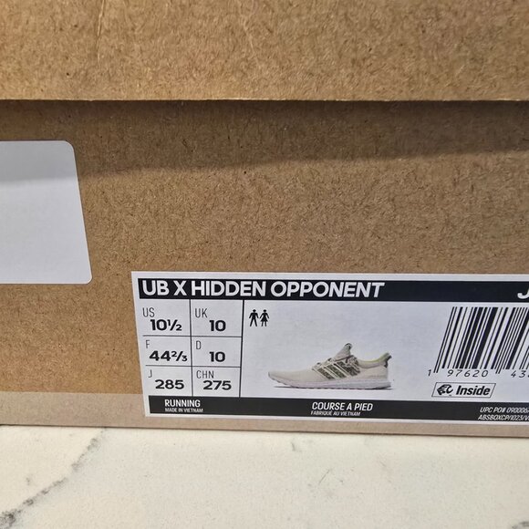 Adidas The Hidden Opponent x UltraBoost 1.0 JS1646 Men's Sz 10.5 White Green NEW - Picture 10 of 14